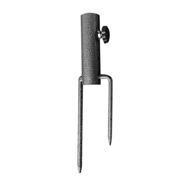 Support d'Ancre pour Parasol de Plage en Acier Sable Anchor Umbrella Support de Parasol de Patio avec une Conception en Acier Robuste et une Finition Texturée. Comprend Deux Ardillons Pointus pour une insertion Sécurisée dans le Sol et un tube Ajustable avec un Bouton pour s'Adapter aux Poteaux de Parasol de 25 mm à 32 mm (0,98 à 1,26 Po). Idéal pour des solutions d'Ombre Extérieures sur l'Herbe, le Sable Ou le Sol, Offrant une Stabilité pour les Parasols de Patio Lors des Pique-Niques,