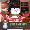 thumbnail image 4 of HOMCOM Inflatable Snowman Christmas Outdoor Decoration with LED Lights, 4 of 10