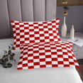 thumbnail image 3 of Erosebridal Colorful Check Plaid Coverlet Set King, Dreamy Geometric Bedding Set, Gingham Decor 3pcs, 3 of 5