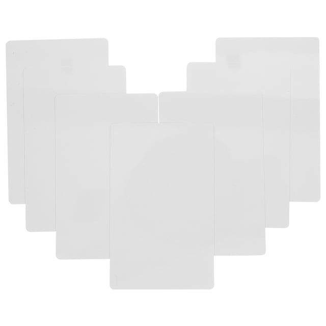 MOVTOTOP 100Pcs Blank Metal Cards Sublimation Metal Business Cards Thick Business Cards Name Cards