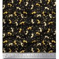 thumbnail image 1 of Soimoi Black polyester Crepe Fabric Abstract & Arrow Symbol Print Fabric by Yard 42 Inch Wide, 1 of 5