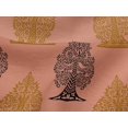 thumbnail image 4 of oneOone Viscose Jersey Peach Fabric Floral & Flying Swan Block Sewing Craft Projects Fabric Prints By Yard 60 Inch Wide, 4 of 5