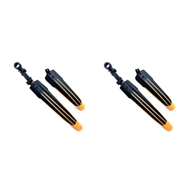 Decodeary 2x Garde-Boue d'Aile de Vélo Réglable et Protection Fiable pour Vélo Convenant Chrysanthème Jaune 2Ensemble
