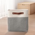 thumbnail image 2 of Foldable Storage Box 11.02 in x 11.02 in x 11.02 in Fabric Organizer for Clothes Books Toys Bedroom, 2 of 6
