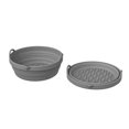 thumbnail image 2 of TIELUTT Air Fryer Silicone Pots Silicone Air Air Fryer Tray Replacement Air Fryer Tray Replacement Power Xl Air Fryer Tray for Oven Nx60a6511ss Air Fryer Tray for Oven Large Air Fryer Tray Replacement, 2 of 8