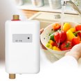 thumbnail image 2 of Mini  Water Heater, Electric Tankless Water Heater, G 1/2in Interface For Bathroom Kitchen Washing US 110V 3000W, 2 of 8