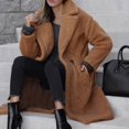 thumbnail image 3 of Women Fluffy Teddy Bear Maxi Long Coat Jacket Overcoat, 3 of 3