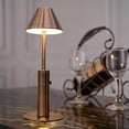 thumbnail image 4 of pitrice Dimmable Table Lamp Bar Decor Battery Desk Bedside Umbrella Bronze, 4 of 7