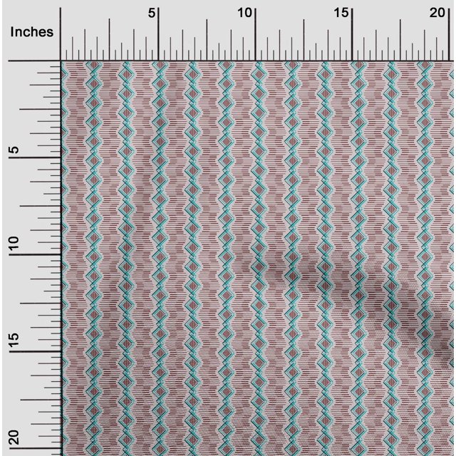 oneOone Cotton Flex Fabric Diamond Geometric Print Fabric BTY 40 Inch Wide