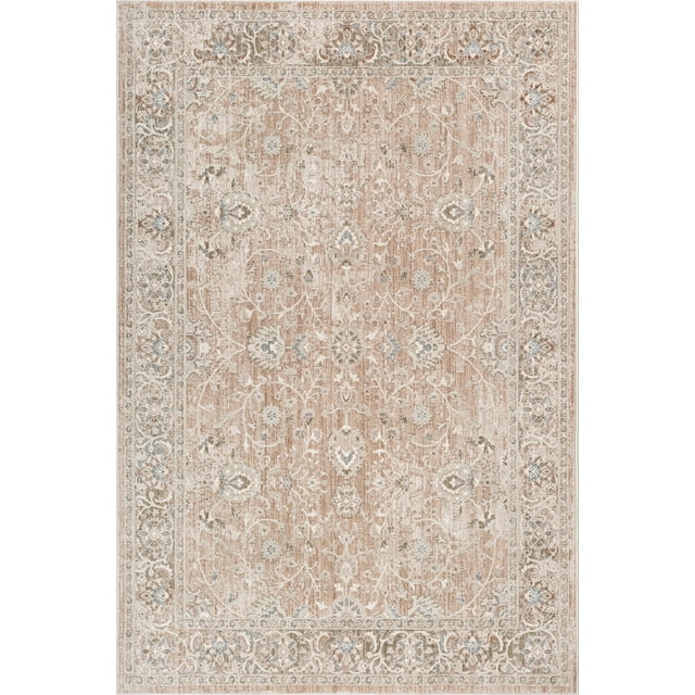 Mainstays Flow Beige Area Rug, 5’ x 7’