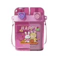 thumbnail image 2 of SuChun Glass Bottle Kawaii Water Bottle Cute Water Bottle With Double Drinking Design Leakproof Multiple Locking Pattern Portable Water Bootle For Travel Picnic Sport Pink, 2 of 9