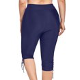 thumbnail image 2 of LEEy-world Short de Bain Femme Taille Haute Essentiels Bas de Bikini Classique pour Femme Bleu Foncé,m, 2 of 5