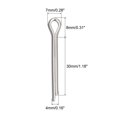 thumbnail image 2 of Unique Bargains Split Cotter Pin, 4x30mm Stainless Steel Clip Fastener Fitting Silver 30Pack, 2 of 5