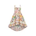 thumbnail image 1 of Robe Fille Robe d'Été à Bretelles Hawaï Bohème Vacances Plage Sans Manches 7 Ans, 1 of 1
