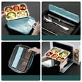 thumbnail image 4 of Chmadoxn 1500ML Five-Compartment Stainless Steel Lunch Box For Office Workers And Students Lightweight Lunch Box With Compartments For Water Heating And Soup lunch boxs, 4 of 6