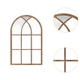 thumbnail image 3 of GROWTH TANK Arched Window Pane Mirror Acrylic Background for Bedroom Room Brown, 3 of 9