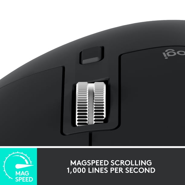 Logitech MX Master 3S, Wireless Performance Mouse, Ergo, 8K DPI