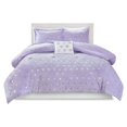 thumbnail image 1 of Pemberly Row Polyester Printed Brushed Comforter Set in Purple Blush, 1 of 10