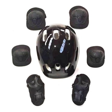 zanvin Ensemble de 7 Pcs Casque pour Enfants Genouillères Coudières Vélo Patin Bicyclette Protections