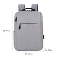 thumbnail image 3 of Business Backpack, Bag For Travel Flight Fits 15.6 Inch Laptop With USB Charging Port, 3 of 7