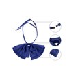 thumbnail image 3 of INSPIRE CHIC Nœud Papillon Pré-Noué pour Femme, Nœud Papillon, Sangle Ajustable, Cravates, Vêtement de Cou, Bleu Marine, Taille Unique, 3 of 5