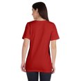 thumbnail image 3 of Inkmeso T-Shirt Basique à Col Rond pour Femmes, Manches Courtes, Coupe Régulière, Long Tee, Haut d'Entraînement, 3 of 8