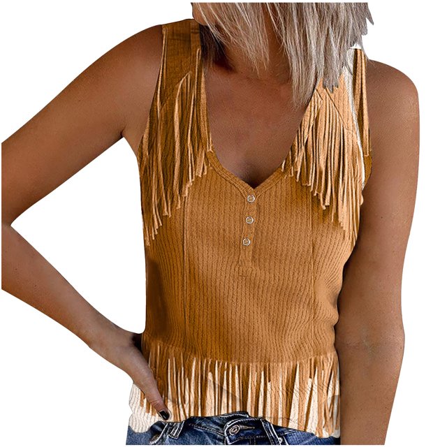 Plebaso Womens Print Tank Tops Ribbed Sleeveless Casual Tops Button up V Neck Slim Knit Tees for Women