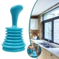 thumbnail image 4 of Household Kitchen Sink Pipe Clearer Drain Plunger Squeeze Drain Cleaner, 4 of 7