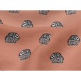 thumbnail image 4 of oneOone Viscose Jersey Fabric Elephant Block Printed Craft Fabric BTY 60 Inch Wide, 4 of 5