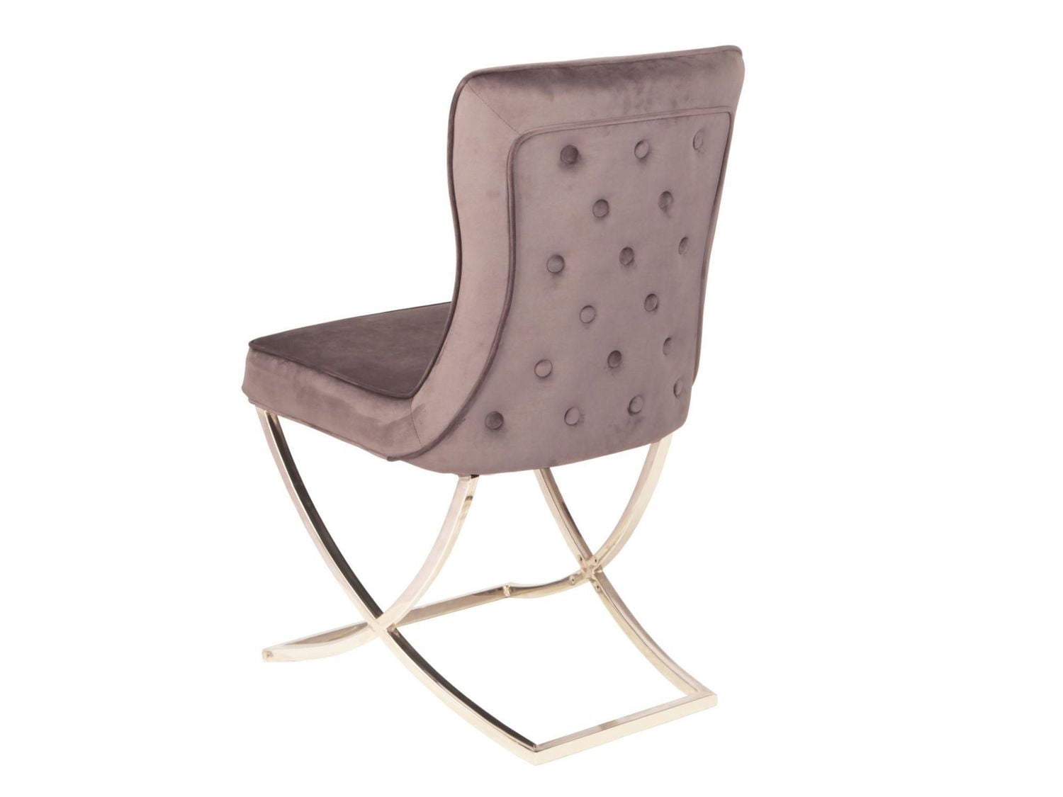 Chaise de salle à manger de luxe Manchester de Canadian Furniture, gris foncé (ensemble de 2)