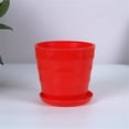 thumbnail image 2 of Flowerpots with Dish Ceramic, Pot Flowerpot Colourful Succulent Decor Plastic Flower & Garden, Flower Pots, 2 of 5