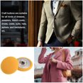 thumbnail image 5 of Unique Bargains 10pcs 28L Fabric Cloth Covered Button 18mm Round Metal Shank Sewing Buttons for Suits Dress Blouses, Yellow, 5 of 5