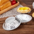 thumbnail image 2 of 100* Moule à Tarte Jetable en Papier D\'aluminium Mini Casserole Moule à Tarte Plaque à Tarte en Étain, 2 of 9