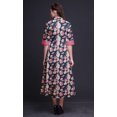 thumbnail image 3 of Bimba Floral Printed Front Slit Sleeveless Summer Spring Women Maxi PartyDress-Medium, 3 of 5