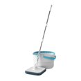 thumbnail image 1 of Lipstore Mop and Bucket Set Flat Head Dust Mops Stainless Degree Rotating Microfiber Mops with 1 Mop Pads, 1 of 8
