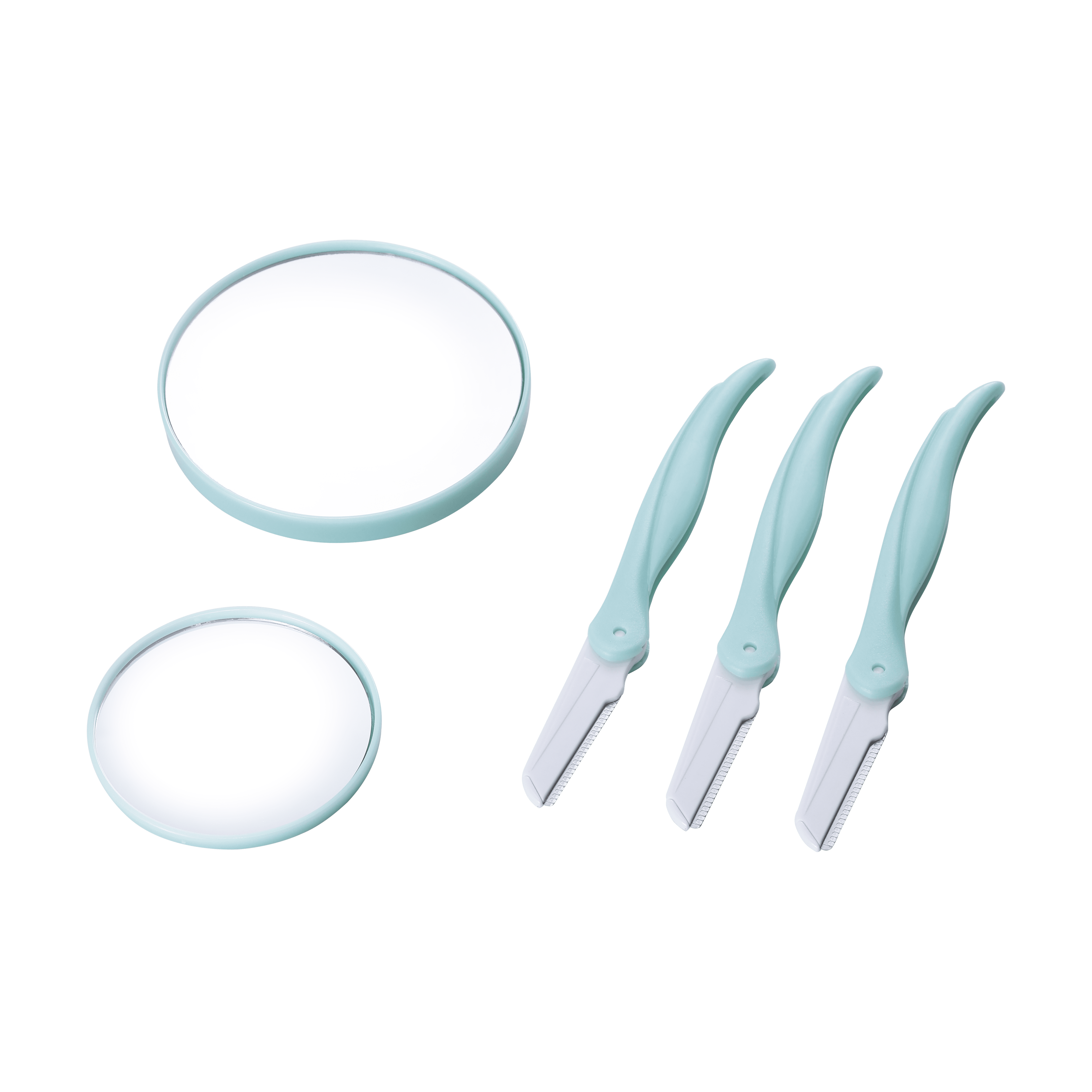 Vivitar Simply Beautiful Essentials Facial Kit with Mirror, Pore Extractors and Eyebrow Shapers