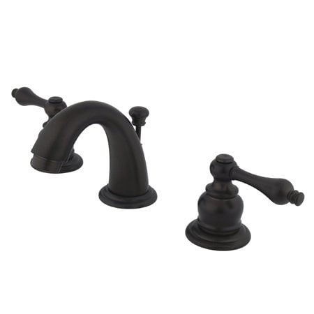Kingston Brass GKB915AL Robinet de Lavabo Mini à Large Diffusion en Angleterre avec Pop-Up de Détail, Bronze Huilé