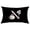 M, variant on Dengmore Pillow Covers English Alphabet ANW Floral Pillowcases Black Throw Pillow Case