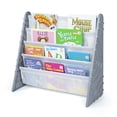 thumbnail image 1 of Humble Crew Saturn Grey Kids Bookshelf 4 Tier Book Organizer, Gris / Blanc, 1 of 4