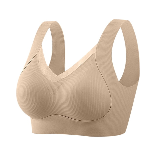 Timegard Bras for Women No Underwire Seamless Full-Coverage High Support Comfortable Everyday Bralette