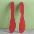 thumbnail image 4 of Cake Scraper, EDHITNR Flexible Plastic Spatula Tool, Multipurpose Kitchen Baking Scraper Non-SKidGrip for Frosting Dressing Pudding, Red, 4 of 6