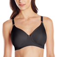 thumbnail image 1 of Vanity Fair Womens Beauty Back Full Coverage Wirefree Bra, 34D, Midnight Black, 1 of 4