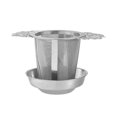 thumbnail image 1 of Tea Maker 304 Stainless Steel Loose Leaf Tea Filter with Lace Design for Herbal Green Black Tea Brewing, 1 of 5