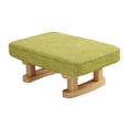 thumbnail image 2 of DOLITY Small Foot Stool Ottoman Bench Creative Wooden Footstool for Living Desk Bed Green, 2 of 9
