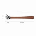 thumbnail image 3 of Stainless Steel Multi-Purpose Tool, Wooden Handle, Compact Design, Home Car Use, Versatile Functionality, DIY Projects, Automotive Maintenance, Tool Kit Accessory Hzhnb | Stainless Steel, A, 3 of 3
