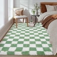 thumbnail image 2 of Checkered Rug 8x10 Fluffy Rug Checkered – Large Plush Rug for Bedroom, Ultra Soft Non-Slip Fluffy Carpet for Living Room – Modern Indoor Floor Rug, 2 of 8