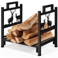 thumbnail image 1 of Gymax 18'' Firewood Log Rack Wood Lumber Storage Holder for Fireplace Stove Fire Pit, 1 of 10