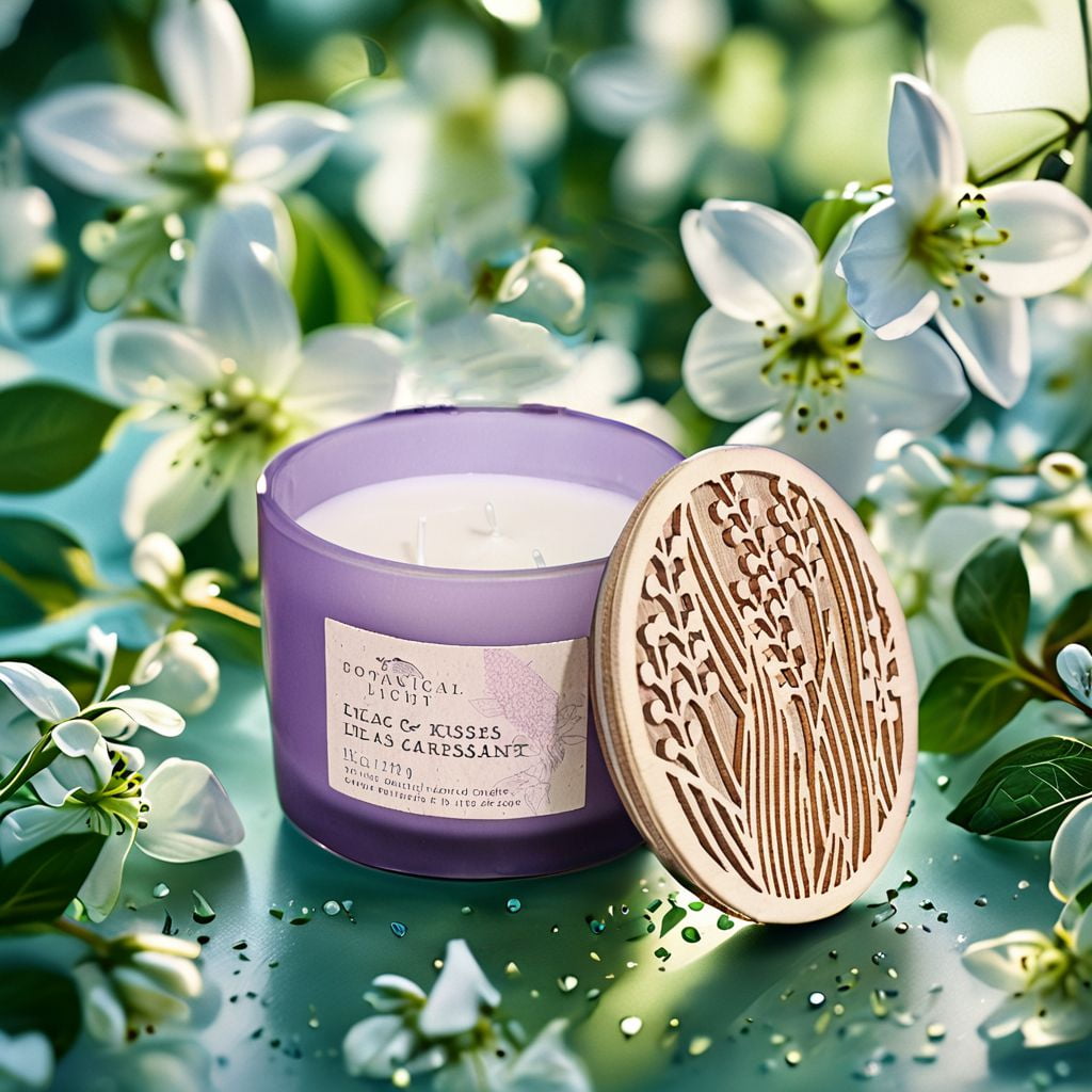 Botanical Light 16.4OZ Spiced Berry Soy Wax Blended Scented Candle,3 cotton wick