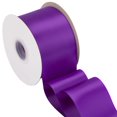 thumbnail image 1 of Joycrosso Purple Ribbon 3 Inch Wide Thick Fabric Ribbon, 50 Yards Double Faced Satin for Chair Sash Bows Making Bouquet Sewing Christmas Decoration, 1 of 7