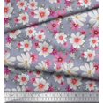 thumbnail image 3 of Soimoi Cotton Poplin Fabric Cosmos Floral Print Sewing Fabric Yard 56 Inch Wide, 3 of 3